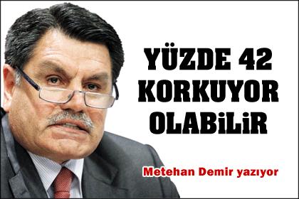 Yüzde 42 korkuyor olabilir