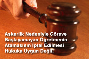 Askerdeyken atanmaya vize