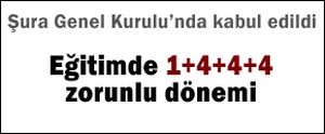 Zorunlu eğitimde 1 4 4 4 dönemi