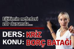Dersimiz borç batağı