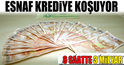 Esnaf krediye koştu