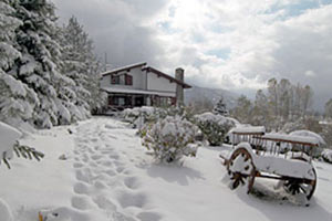 Kartalkaya'da kar yağışı başladı