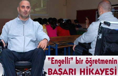 Engelli, beden eğitimi öğretmenliğini devam ettirmesine engel olmadı