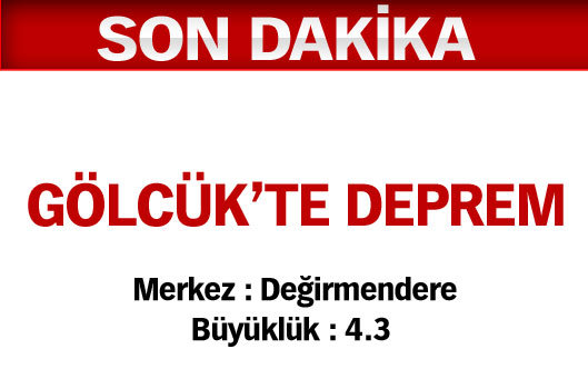 Gölcük'te deprem
