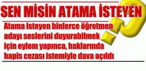 Öğretmen adayına hapis davası!