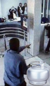 Piknik tüpüyle banka soydu