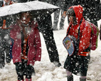 Okullar tatil edildi