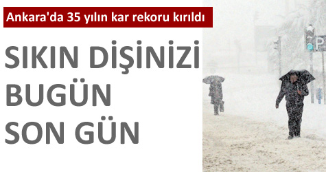 Ankara'da 35 yılın rekoru kırıldı