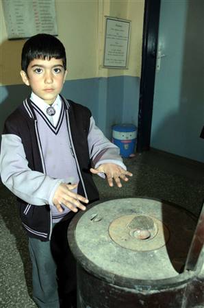 Minik öğrencinin kalorifer savaşı