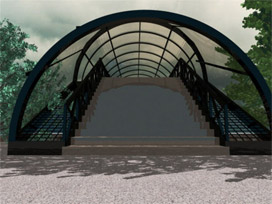 Üst geçit kullanan öğrencilere bedava çorba