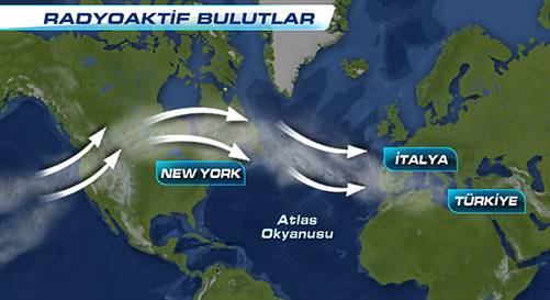 Radyasyon bulutları 10 bin metrede