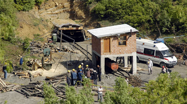 Kütahya'da maden ocağında göçük