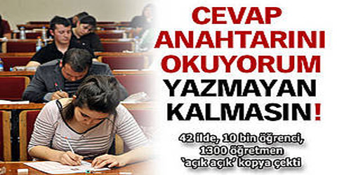 Arkadaşlar kopya çekmeyen kalmasın!