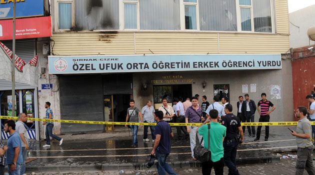 PKK'lılar öğrenci yurdundan sonra medreseye saldırdı