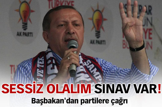 "Sessiz olalım sınav var"