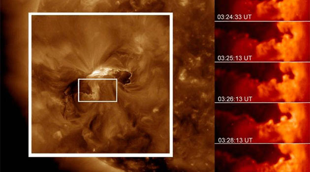 Güneş'in atmosferinde 'sörf dalgaları'