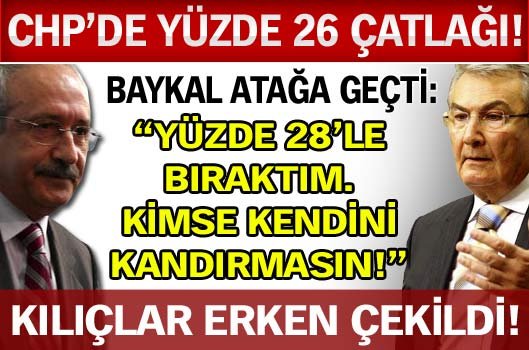 CHP'de kılıçlar erken çekildi!