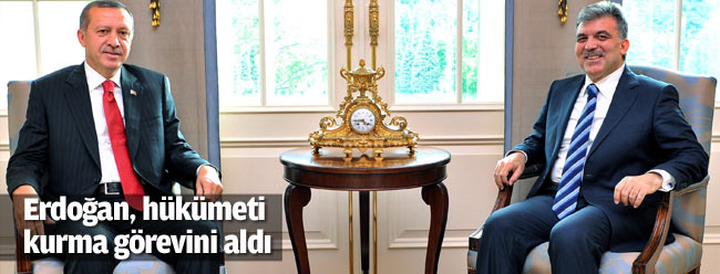 Erdoğan, hükümeti kurma görevini aldı
