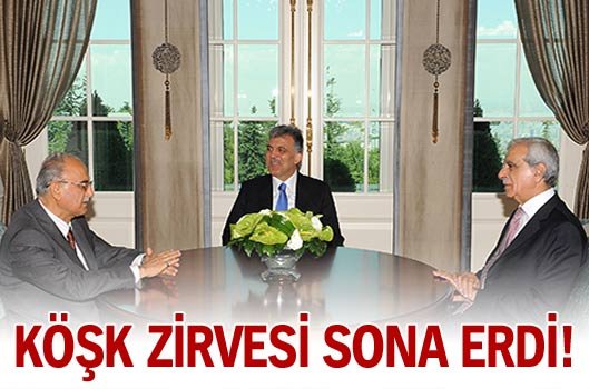 Köşk zirvesi sona erdi!