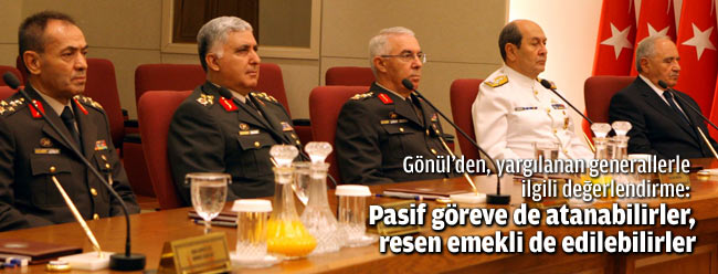 Generallerin terfisi hakkında açıklama