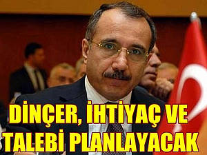 Dinçer, ihtiyaç ve talebi planlayacak