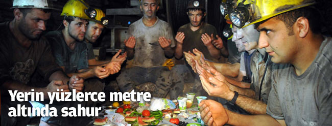 Maden ocağında sahur