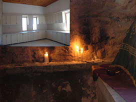 Türbeye Amerikan mutfak yaptırdılar