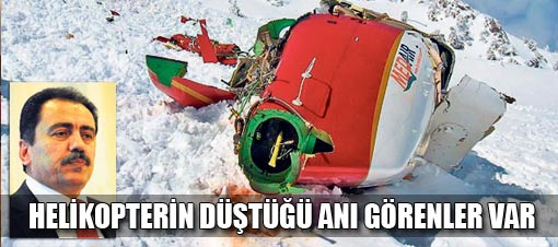 Helikopterin düştüğü anı görenler var