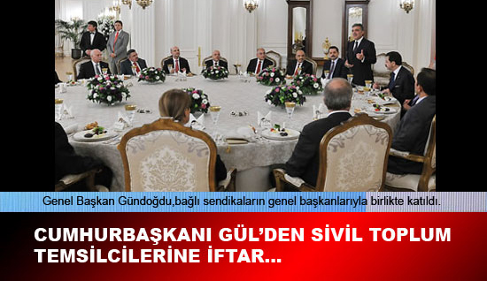 GÜLDEN SİVİL TOPLUM TEMSİLCİLERİNE İFTAR