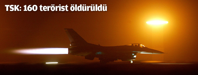 Savaş uçakları Kuzey Irak'ı vurdu