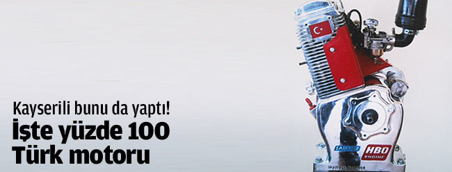 İşte yüzde 100 Türk motoru
