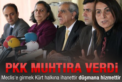 PKKdan Kürt siyasetine muhtıra