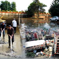 Rize'yi boğan yağış 100 yılın rekoru