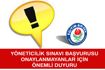 Başvurusu Onaylanmayanlar da Yöneticilik Sınavına Girebilecek