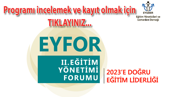 II. EĞİTİM YÖNETİMİ FORUMUNA DAVETLİSİNİZ!