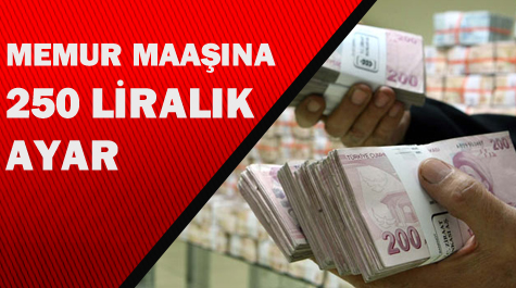 Memura 250 liralık ayar...