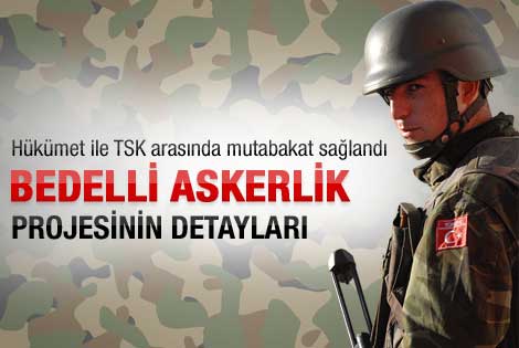 Bedelli askerlik projesinin detayları