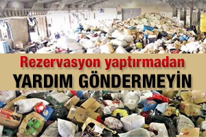 Yardım dolu yüzlerce TIR bekletiliyor
