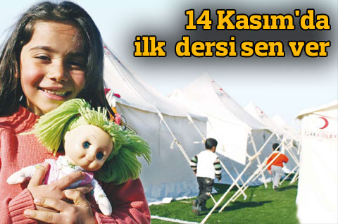 14 Kasım'da ilk dersi sen ver