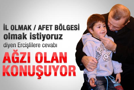 Başbakan Erdoğan Van Erciş'te