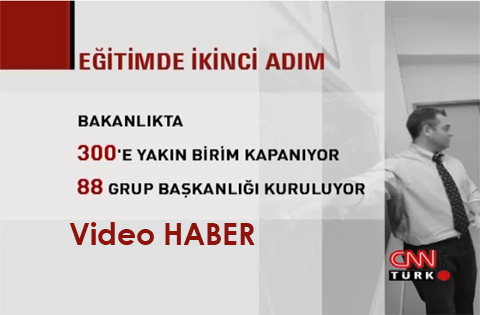 MEB'de 300 birim kapatılıyor/ Video
