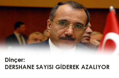 Dinçer: Dershane sayısı giderek azalıyor