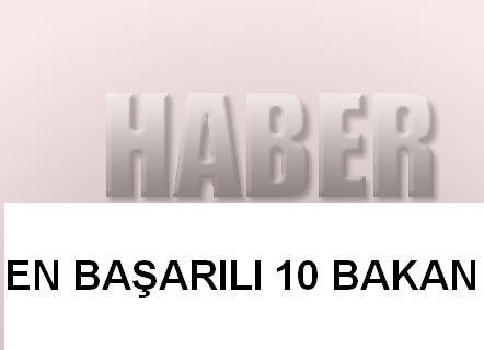 En başarılı 10 bakan