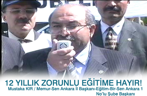 12 YILLIK ZORUNLU EĞİTİME HAYIR!