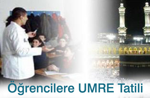 Öğrencilere UMRE Tatili