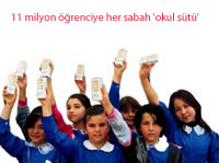 11 milyon öğrenciye her sabah 'okul sütü'