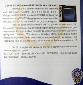 Dikkat! Polisten çok önemli uyarı