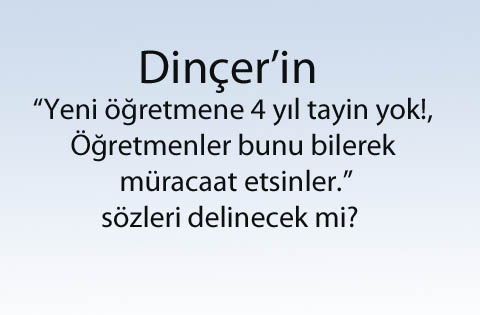 Yeni öğretmene 4 yıl tayin yok!