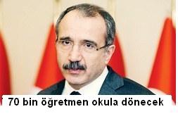 70 bin öğretmen okula dönüyor