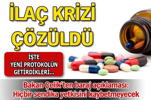 İlaç krizi çözüldü